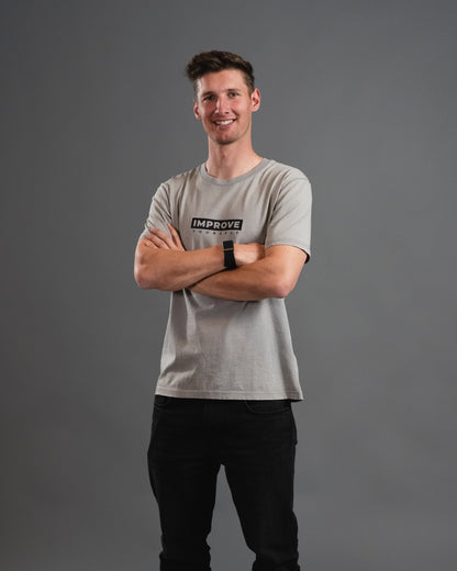 START SOMEWHERE T-Shirt – Stone Grey
