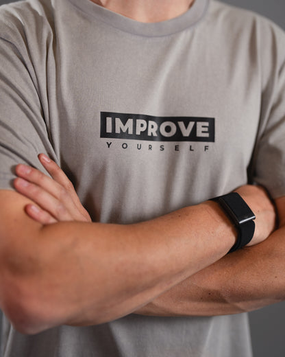 START SOMEWHERE T-Shirt – Stone Grey