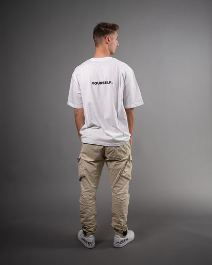 IMPROVE YOURSELF Oversized T-Shirt WHITE