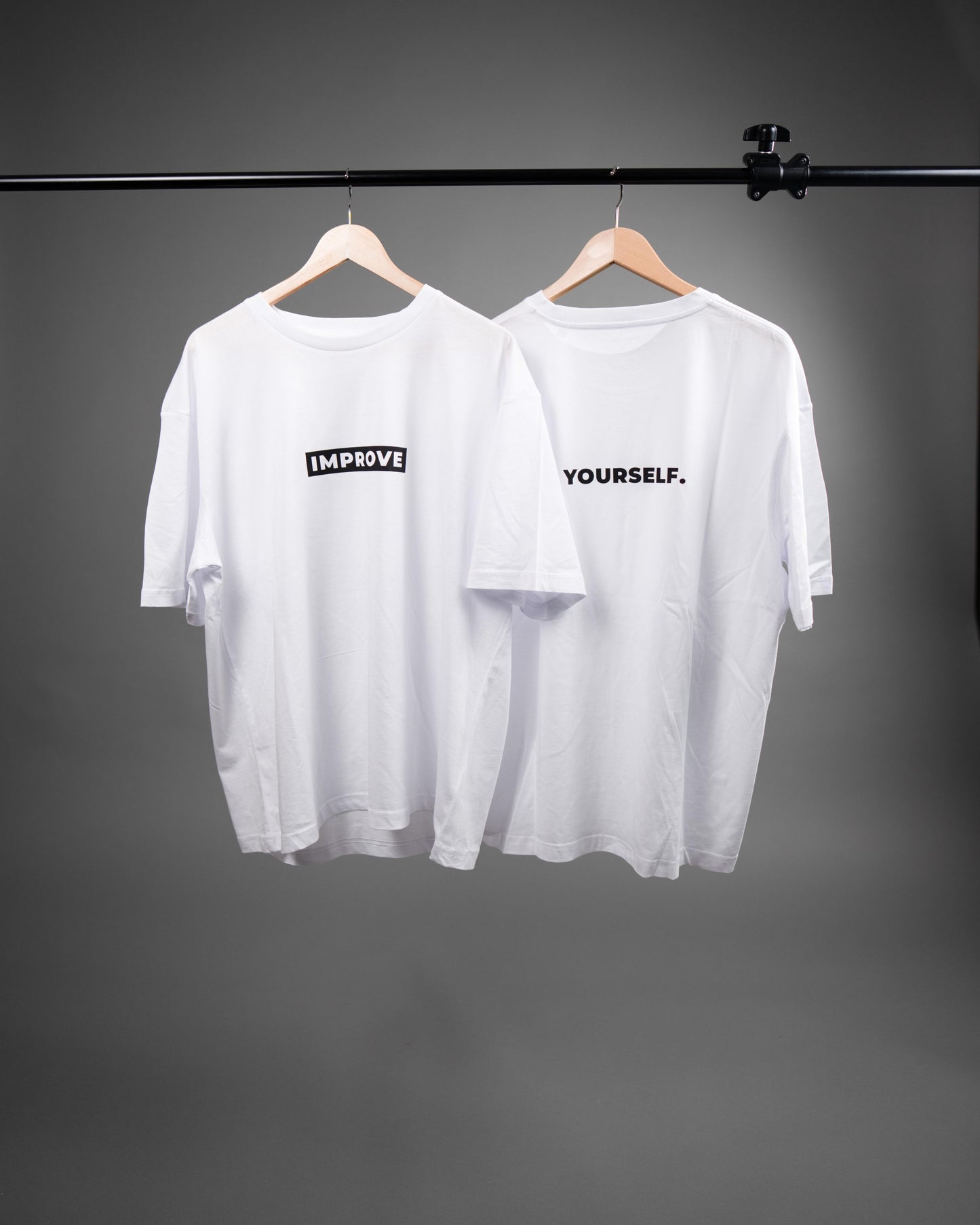 IMPROVE YOURSELF Oversized T-Shirt WHITE